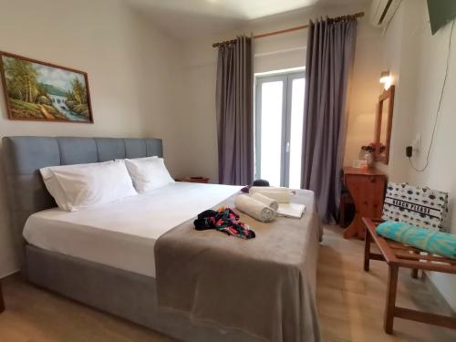 Ένα ή περισσότερα κρεβάτια σε δωμάτιο στο Studios Lia Adults Only -Fully Renovated