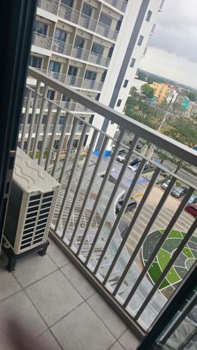 a view from a balcony of a building at Smdc green 2 residence in Pasong Bayog