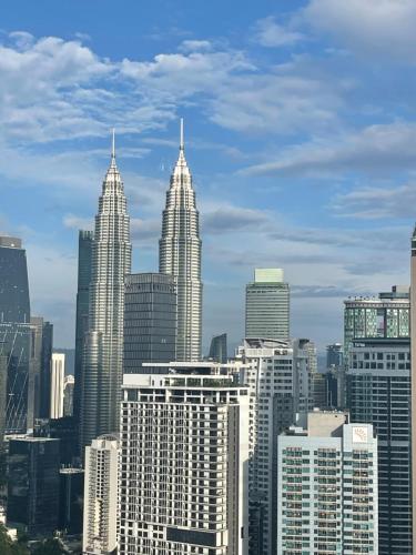 Nespecifikovaný výhled na destinaci Kuala Lumpur nebo výhled na město při pohledu z apartmánu