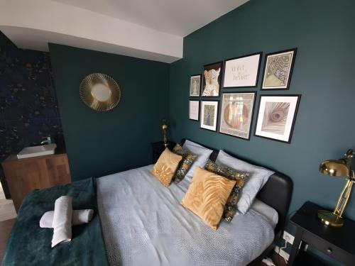 Ένα ή περισσότερα κρεβάτια σε δωμάτιο στο Appartement 4P 85m² hyper centre Disney