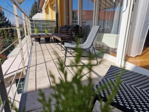 Balkón nebo terasa v ubytování Apartment Bella