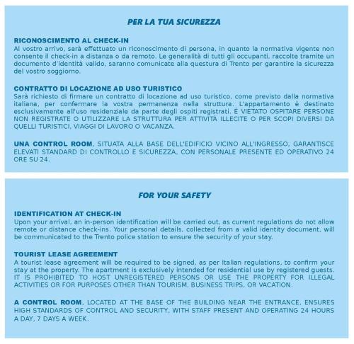 a screenshot of a page of a resume with a document at Appartamento vista Muse con parcheggio privato gratuito in Trento
