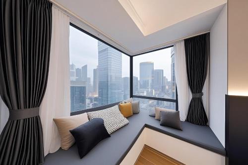 Posezení v ubytování 颐程City View Hotel-广州太古汇珠江新城体育中心石牌桥地铁站店-广交会专享