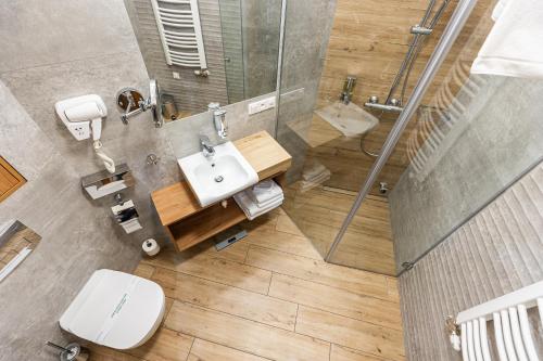 Koupelna v ubytování K4 APARTHOTEL KRAKÓW