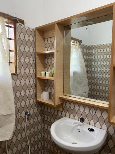 Koupelna v ubytování Jacaranda road bnb