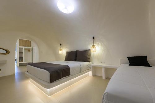 Anaktos Cave Housesにあるベッド