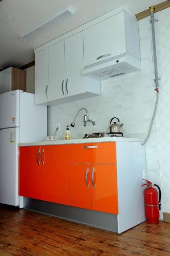 Cuisine ou kitchenette dans l'établissement The 1st Andong Hostel