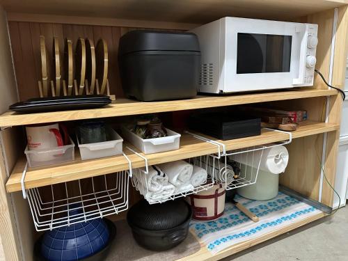Nara IROHAにあるキッチンまたは簡易キッチン