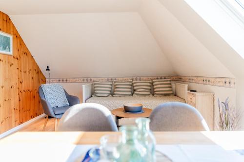 Χώρος καθιστικού στο Ferienwohnung Hannes