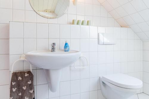 Ένα μπάνιο στο Ferienwohnung Hannes