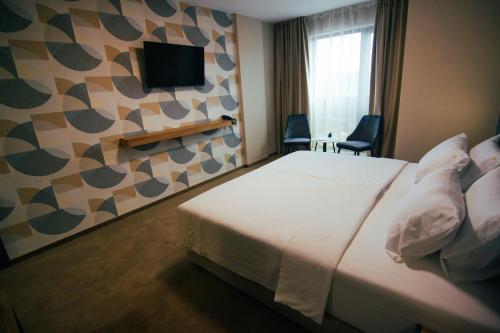 Letto o letti in una camera di Hotel Via Serdika