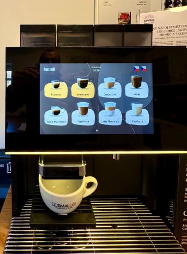 Vila Jáchymovにあるコーヒーまたはお茶