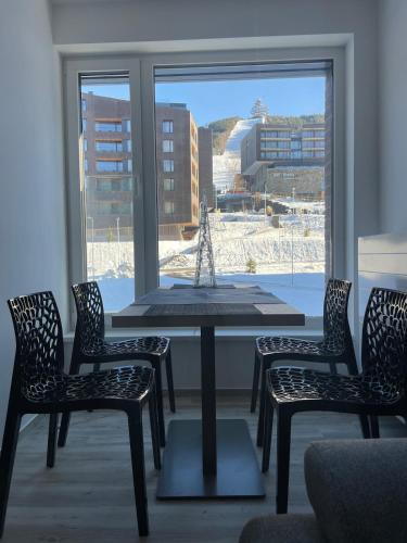 Apartment with a view of the ski slope