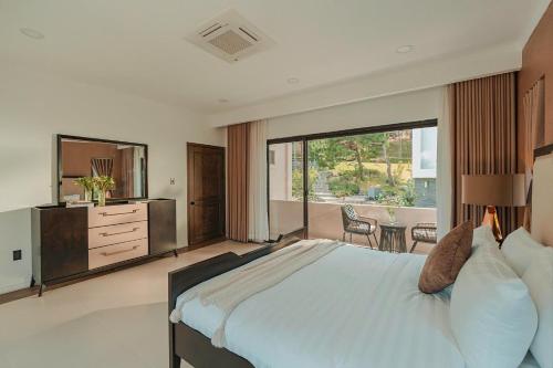 Ένα ή περισσότερα κρεβάτια σε δωμάτιο στο Biet Thu Premium Hang Sang