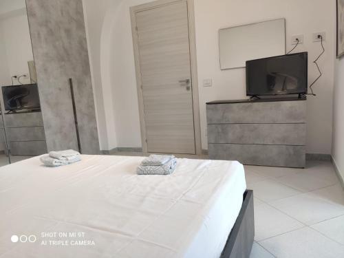 TV a/nebo společenská místnost v ubytování Sun Sea House Agrigento