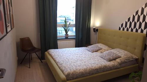 Posteľ alebo postele v izbe v ubytovaní Apartament Siedlce Loft blisko centrum