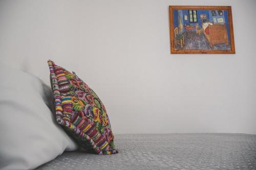 Ένα ή περισσότερα κρεβάτια σε δωμάτιο στο Casa Viveros