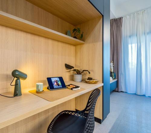 TV a/nebo společenská místnost v ubytování BNB Kastielska Studio Apartment