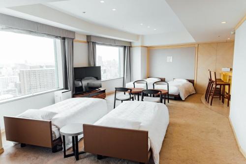 札幌プリンスホテルにあるテレビまたはエンターテインメントセンター