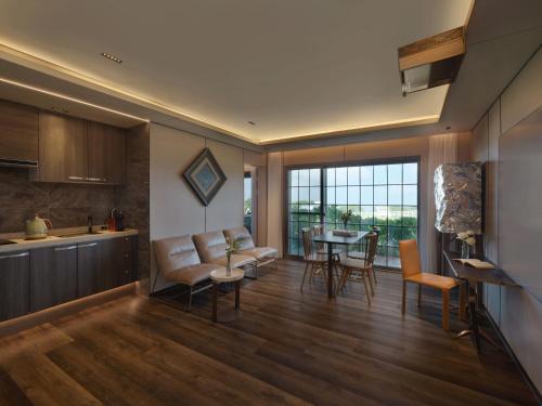 Istumisnurk majutusasutuses Amber Pure Hill Hotels & Resorts Jeju