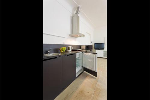 Una cocina o zona de cocina en Zámecké apartmány Litomyšl