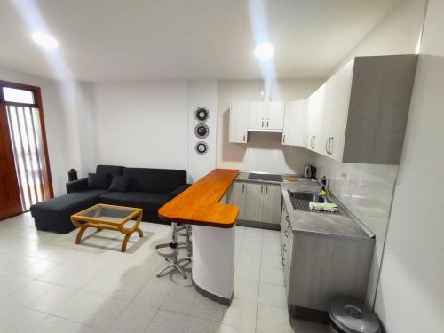 Køkken eller tekøkken på Apartment on the front line from the ocean