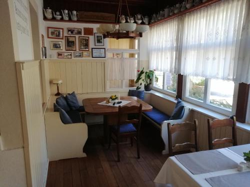 Χώρος καθιστικού στο Gasthaus Pension Bretthäusl