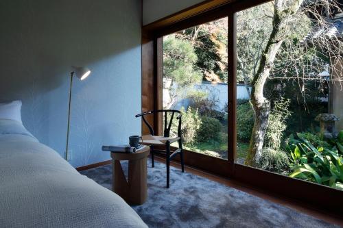 Zahrada ubytování Tea and Retreat villa Fugenji Itoutei