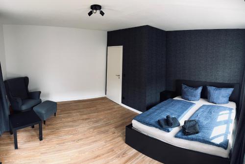 Postel nebo postele na pokoji v ubytování Steinplatz Suite