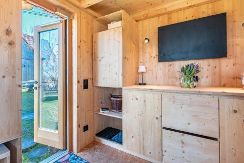 Η κουζίνα ή μικρή κουζίνα στο Tiny Houses der Dorfscheune