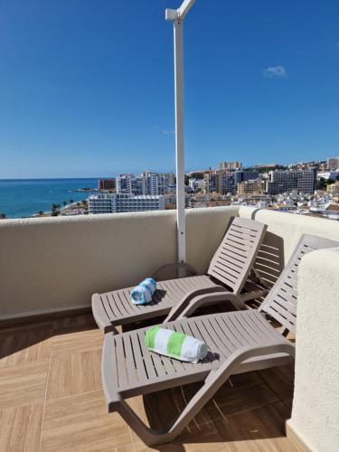 Balkón alebo terasa v ubytovaní Benal Beach Sun