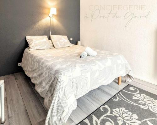 Letto o letti in una camera di Le Thiers - Hypercentre - Wifi - Air conditioning portable