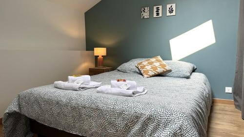 Postel nebo postele na pokoji v ubytování Belin Cool terrasse et parking proche centre ville