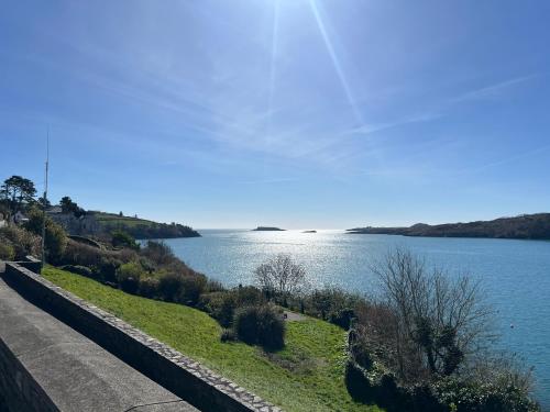 a road next to a body of water at Holiday Home in Leap in Leap