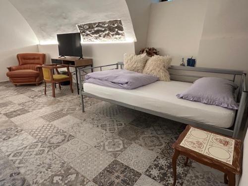 Postel nebo postele na pokoji v ubytování LA CURT guest house
