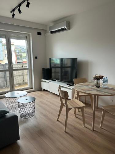 Μια τηλεόραση ή/και κέντρο ψυχαγωγίας στο Sunray Apartament