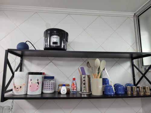 Køkken eller tekøkken på Refúgio na Ilha