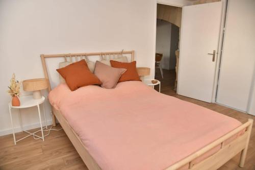 Postel nebo postele na pokoji v ubytování 103 - La Pépite - 2 Chambres, Climatisation, Wifi, 6 pers