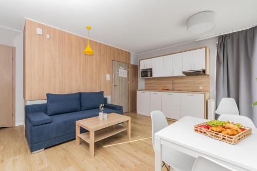 Dapur atau dapur kecil di APARTAMENTY MIERZEJA - Stegna Forest, blisko lasu, Bezpłatny Meleks