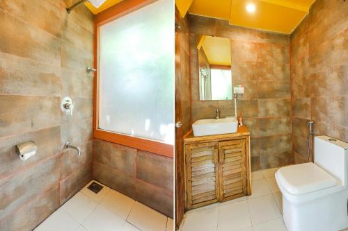 Koupelna v ubytování FabHotel Amazonika Boutiqe Resort - Nr Arpora Beach