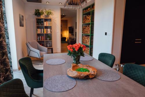 Posezení v ubytování Luxusný apartmán Bojnice s privátnym wellness