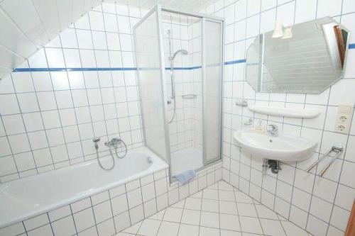 Koupelna v ubytování Ferienwohnung-West