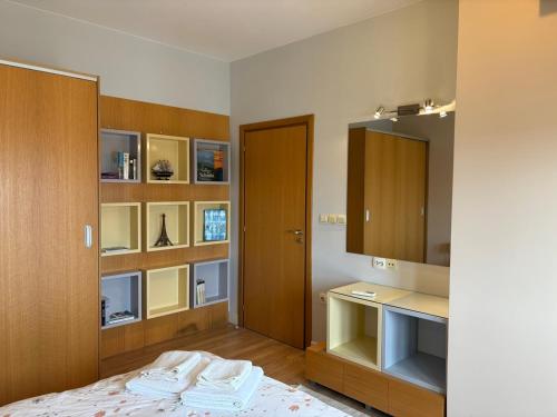 Giường trong phòng chung tại Vitosha Sunrise