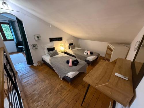 Posezení v ubytování La Casa Del Ju Lya 4 étoiles