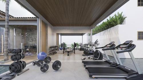 Fitness centrum a/nebo fitness zařízení v ubytování Pyrenéus residence Pirenopolis