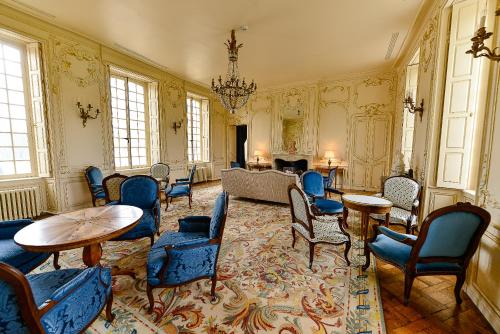 Posezení v ubytování Chateau d'Audrieu