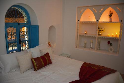 Cama o camas de una habitación en Rêve à Djerba - Dar El Mina