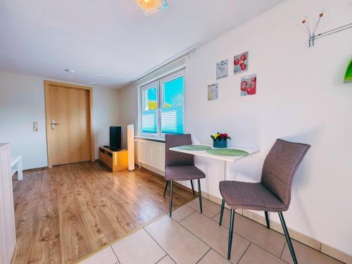 Χώρος καθιστικού στο Ferienwohnung 3 & 4 Wald & See