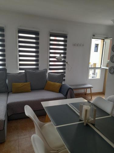 Χώρος καθιστικού στο Apartamento Ocean