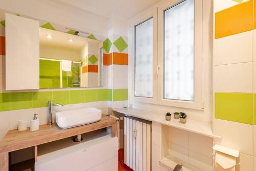 Koupelna v ubytování Ever Green, centro storico di Biella